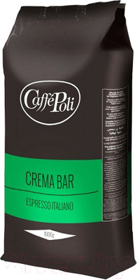 Кофе в зернах Caffe Poli Crema Bar 30% арабика (1кг)