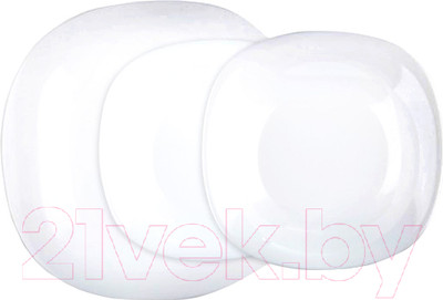 Набор тарелок Luminarc Carine White N2184 (18шт)