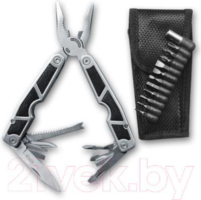 Мультитул STINGER MT-3011BK (серебристо-черный)