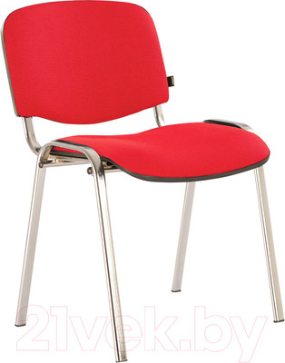 Стул офисный Brabix Iso CF-001 / 531423 (хром красный/черный)