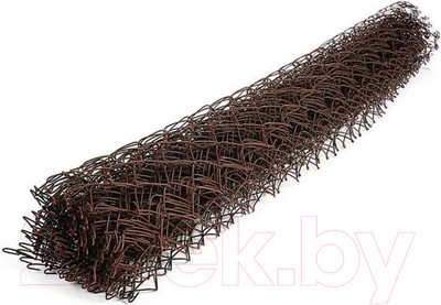 Сетка-рабица Белзабор в ПВХ D 2.4 1.8x10м (ячейка 55x55мм, коричневый)