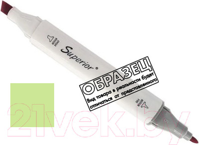 Маркер перманентный Superior Двусторонний 166 (весенний тускло-зеленый)