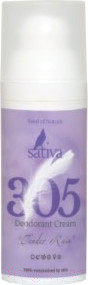 Дезодорант-крем Sativa Теплый дождь №305  (50мл)