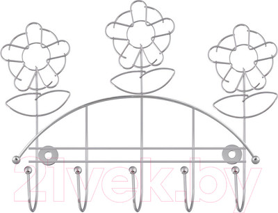 Крючок для ванной Мультидом Ромашка / AN52-74