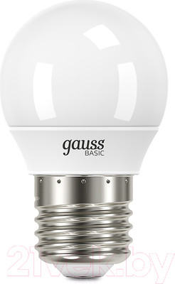Лампа Gauss Basic E27 5W 3000K / 10502152