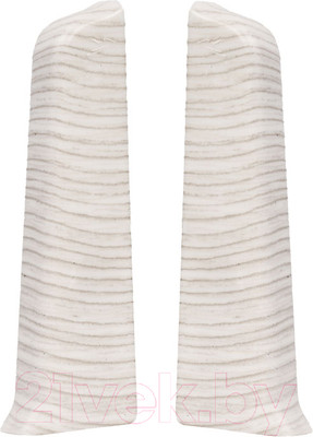 Заглушка для плинтуса Ideal Деконика 255 Ясень бьянко (7см, 2шт флоупак)