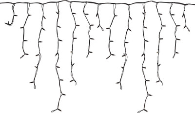 Светодиодная бахрома Neon-Night Айсикл 255-306  (5x0.7м, теплый белый)