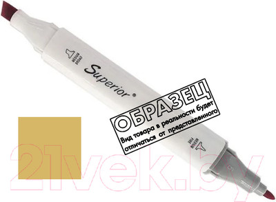 Маркер перманентный Superior Двусторонний 36 (кремовый)