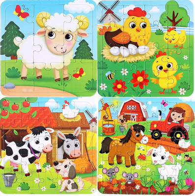 Набор пазлов Puzzle Time Ферма 4 в 1 / 4613175