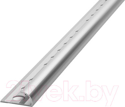 Профиль декоративный Лука Наружный Закругленный ПК 03-9.2700.01л 2700x10x9 (серебристый)