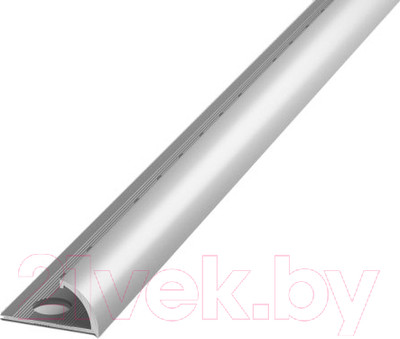 Профиль декоративный Лука Наружный Закругленный ПК 13.2700.01л 2700x10x12.5 (серебристый)