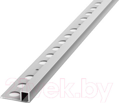 Профиль декоративный Лука Стыковочный Квадратный ПК 11-10.2700.01л 2700x10x10 (серебристый)