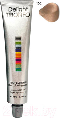 Крем-краска для волос Constant Delight Trionfo Стойкая 10-2 (60мл, светлый блондин пепельный)