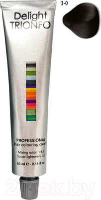 Крем-краска для волос Constant Delight Trionfo Стойкая 3-0 (60мл, темный коричневый натуральный)