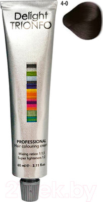 Крем-краска для волос Constant Delight Trionfo Стойкая 4-0 (60мл, средний коричневый натуральный)