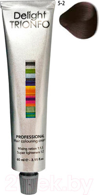 Крем-краска для волос Constant Delight Trionfo Стойкая 5-2 (60мл, светлый коричневый пепельный)