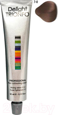 Крем-краска для волос Constant Delight Trionfo Стойкая 7-0 (60мл, средний русый натуральный)