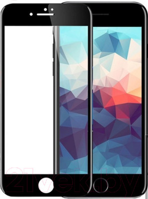 Защитное стекло для телефона Case Full Glue Privacy для iPhone 6/6S Plus (черный)