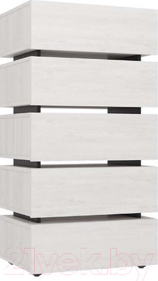 Комод Глазов Oslo 6 (бетон пайн светлый/черный)