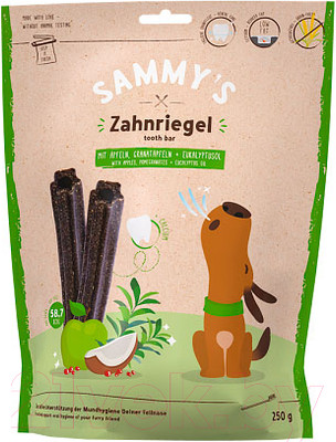 Лакомство для собак Bosch Petfood Sammy's Зубная планка яблоко, кокос / 60410250 (250г)