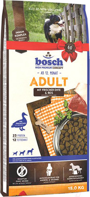 Сухой корм для собак Bosch Petfood Adult Duck&Rice / 80780015 (15кг)