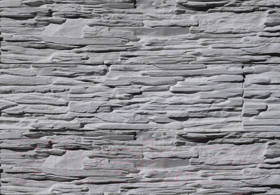 Декоративный камень гипсовый Polinka Сланец саянский 0106 (серый)