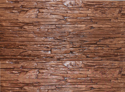 Декоративный камень гипсовый Polinka Сланец саянский 0107 (каштан)