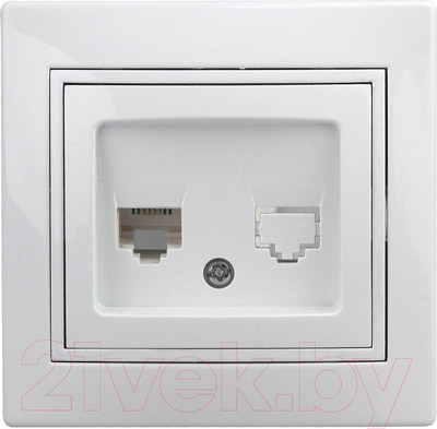 Розетка INTRO Plano 1-303-01 / Б0027621 (белый)