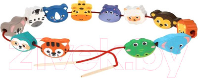 Развивающая игрушка Mapacha Шнуровка-фигурки Зоопарк / 76856