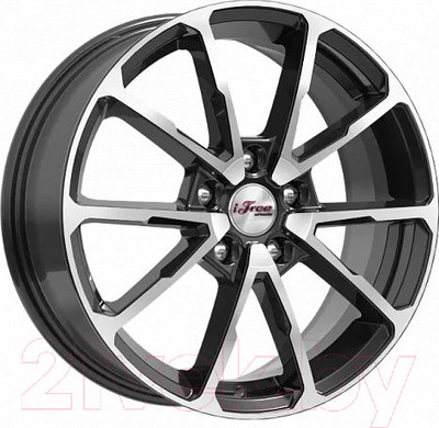 Литой диск iFree Skibidi 17x6.5" 5x114.3мм DIA 67.1мм ET 45мм Блэк джек