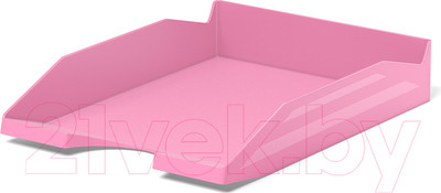 Лоток для бумаг Erich Krause Office Pastel / 55542 (розовый)