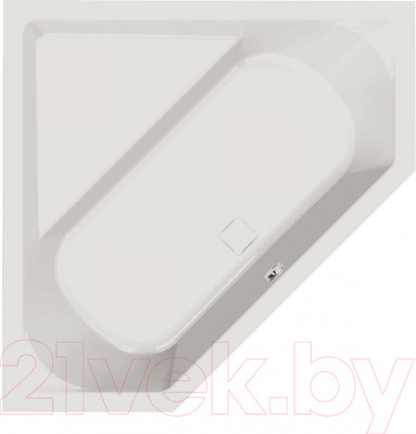 Ванна акриловая VagnerPlast Cavallo 140x140 / VPBA140CAV3X-04 (с каркасом и экраном)