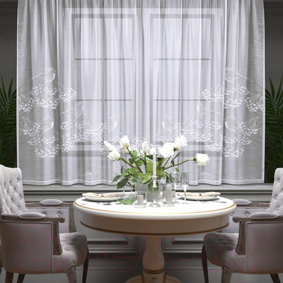 Гардина Лента К28Н (165x200, белый)