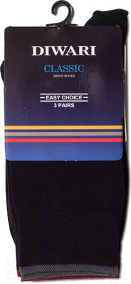 Носки Diwari Classic 000 (р.29, черный, 3 пары)
