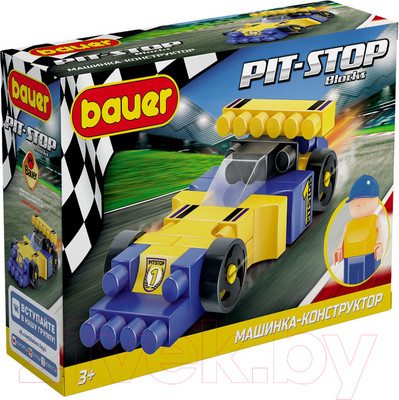 Конструктор Bauer Pit Stop Гоночная машина / 814 (35эл)