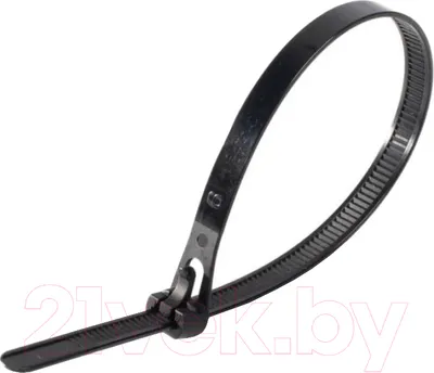 Стяжка для кабеля Fortisflex КСР 7.5x200 63284 (100шт, черный)