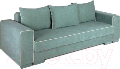 Диван KRONES Цезарь 4 (велюр зеленый/бежевый)