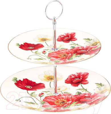 Ваза-этажерка Lefard Маки / 104-883