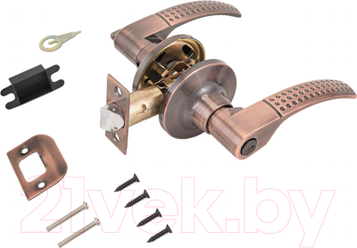 Ручка дверная Стандарт 8510 BK AC (медь)