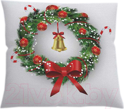 Наволочка декоративная JoyArty Игрушки на венке / sl_21510