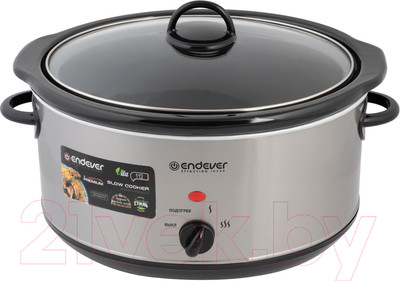 Медленноварка Endever Vita-112 (серый/стальной)