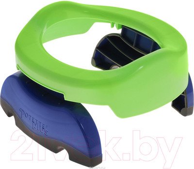 Дорожный горшок Potette Plus 23011 (зеленый/голубой)