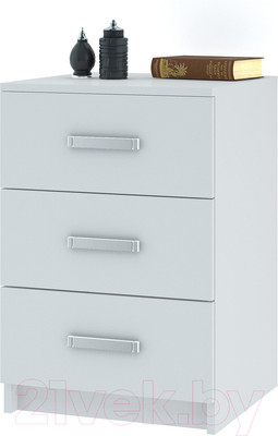 Тумба НК Мебель Лофт 420 с 3-мя ящиками / 72230009 (белый)