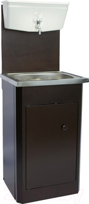 Умывальник для дачи Петромаш С бачком УМ-10 / slkptr10 (античная медь/мойка нержавейка)