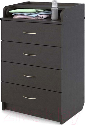 Комод пеленальный Атон Сириус 604 ЛДСП (с шариковыми направляющими, венге)