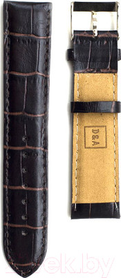Ремешок для часов D&A РК-22-07-02-1-2Д П Kroko (коричневый)