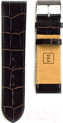 Ремешок для часов D&A РК-24-02-01-1-2 П Kroko (коричневый)