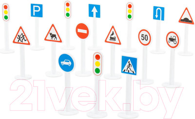 Игровой набор Полесье Дорожные знаки №1 / 64196