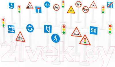 Развивающая игра Полесье Дорожные знаки / 64219
