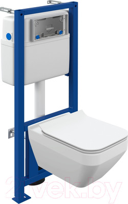 Инсталляция с унитазом подвесным Cersanit Crea 63997